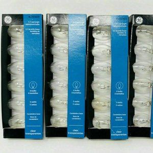 GE C-7 Cool Bright Replacement Bulbs CLEAR 5 Watt